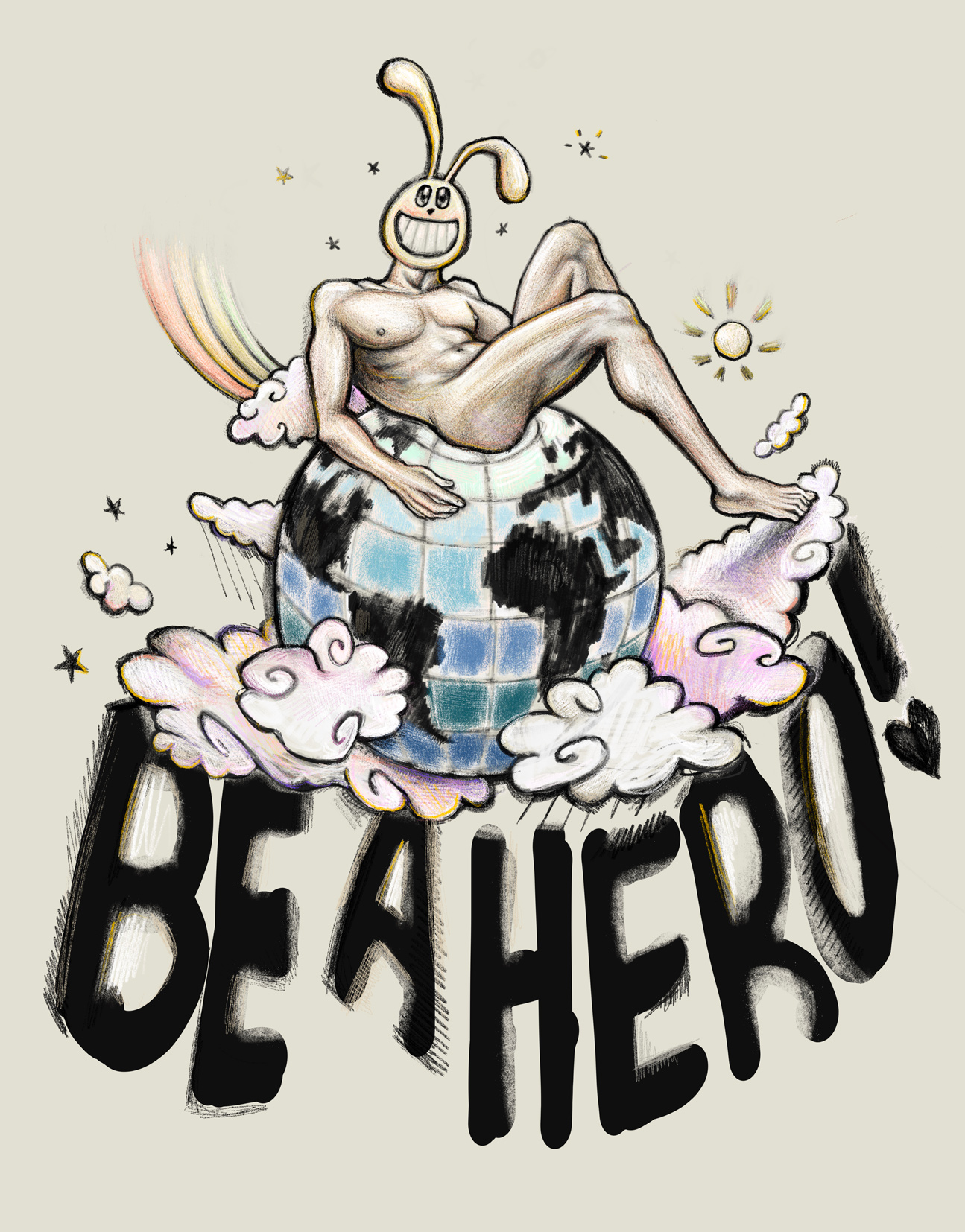 Mythological half-bunny, half-man